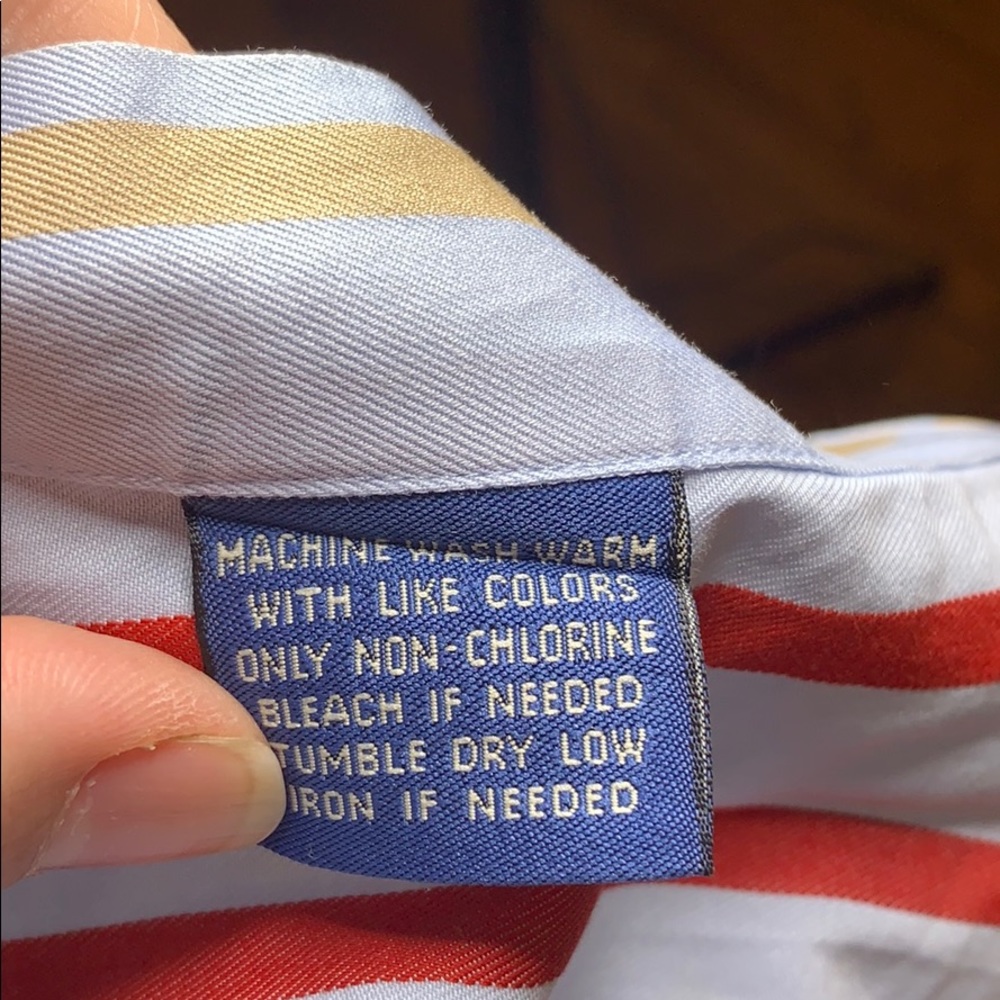 Faonnable Collared Blue/Cream Collared Work Shirt - image 8